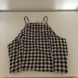 Gingham Halter Crop Top